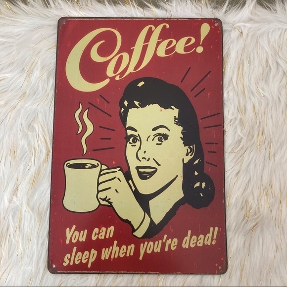 Coffee Metal Sign - Picture 1 of 3